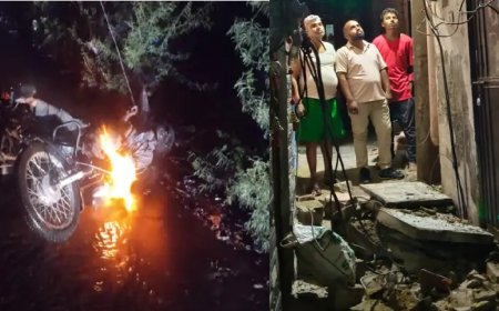 अंधड़ में टूटे हाईटेंशन तार से बाइक सवार की मौत; मकान की बालकनी गिरी, कई इलाकों में घंटों बाधित रही आपूर्ति