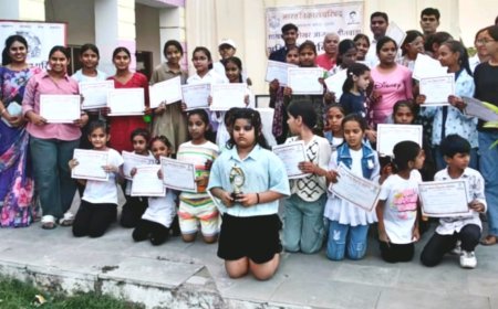 145 नन्हें हुनरों को मिला नया आयाम: ‘आजाद’ शाखा के नौ दिवसीय अभिरुचि शिविर का उत्साहपूर्ण समापन