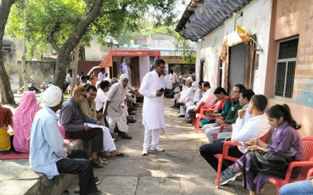 ग्राम रथ अभियान, जटियाना गांव में एलईडी मोबाइल वैन के माध्यम से योजनाओं का प्रचार-प्रसार