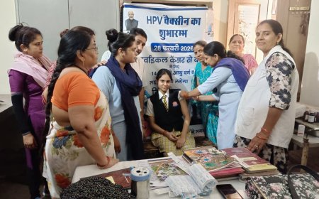 एचपीवी टीकाकरण अभियान 28 बालिकाओं का हुआ वैक्सीनेशन