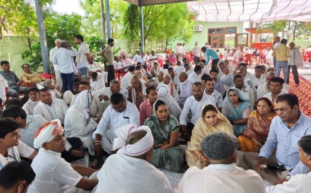 पूर्व विधायक बाबूलाल बैरवा को भावभीनी श्रद्धांजलि, तिये की बैठक में उमड़ा जनसैलाब