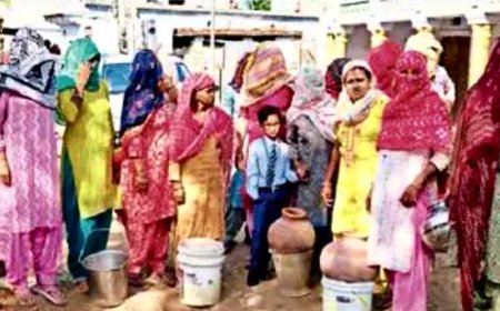 पांच दिन से पानी सप्लाई ठप, मेघवाल मोहल्ले की महिलाओं ने किया प्रदर्शन