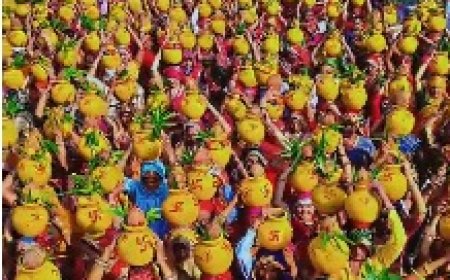 रामगढ़ में खाटू श्याम महोत्सव का भव्य आगाह; जयकारों के साथ निकली कलश यात्रा