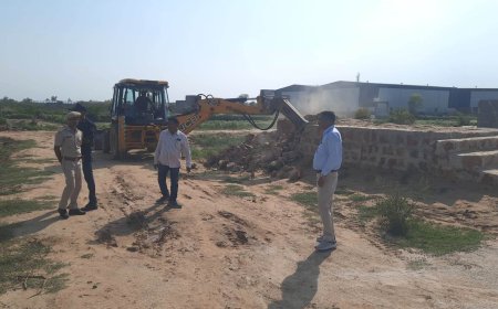 भरतपुर मे अवैध कॉलोनियों पर बीडीए का बड़ा एक्शन, 18 हेक्टेयर भूमि अतिक्रमण मुक्त