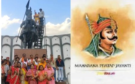 महाराणा प्रताप जयंती भाजपा प्रताप मंडल ने प्रतिमा का किया जलाभिषेक, माल्यार्पण कर वीर शिरोमणि को किया नमन