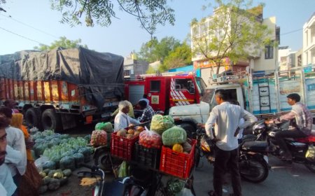 जाम में फंसी अग्निशमन, 20 मिनट तक थमी राहत ,अंबेडकर सर्किल से नगर पालिका तक रोजाना लग रहा जाम