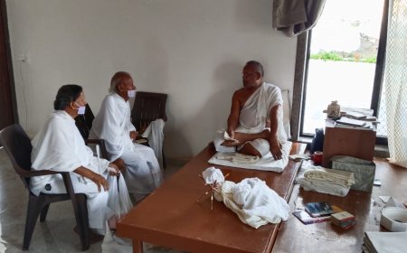 नाकोड़ा पार्श्व तीर्थ धाम पढ़ासली में संत-संवाद का आध्यात्मिक संगम
