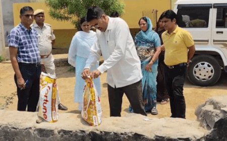 सवाई माधोपुर: त्रिनेत्र बालगृह में बच्चों की सेहत से खिलवाड़, एक्सपायरी आटा और फंगस लगा कैसरोल मिला, नष्ट करवाया आटा