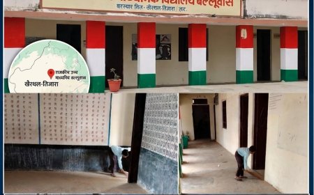स्कूल में शिक्षा के नाम पर बच्चों से 'मजदूरी': नौनिहालों के हाथों में किताब की जगह झाड़ू, Video वायरल