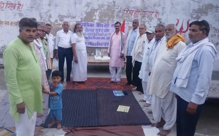 गौशाला स्थापना व किसानों की समस्याओं को लेकर भारतीय किसान संघ की बैठक सम्पन्न
