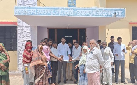 कठूमर में जमीन पर कब्जे के प्रयास का आरोप, जाटव समाज ने एसडीएम को सौंपा ज्ञापन