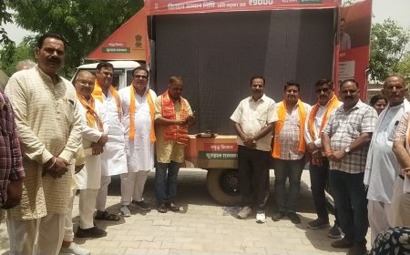 नगला केसरिया गांव में किया रथ का भव्य स्वागत