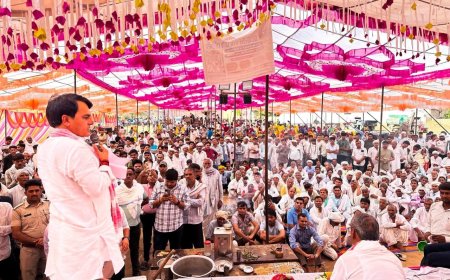 गगवाना मे श्रीमद्भागवत कथा व घटवासण देवी प्राण प्रतिष्ठा महोत्सव पर विधायक राजेंद्र सहित जनप्रतिनिधियों ने की शिरकत
