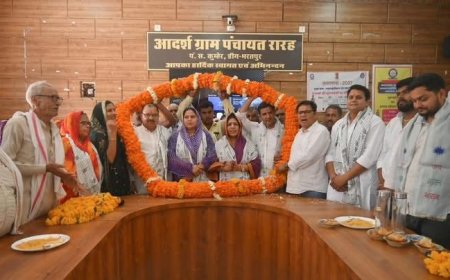 रारह को मिली विकास की दोहरी सौगात: केंद्रीय मंत्री के सीएसआर फंड से सरकारी स्कूल में बनी 'स्मार्ट क्लास', गांव में जगमगाईं सोलर हाई-मास्ट लाइटें