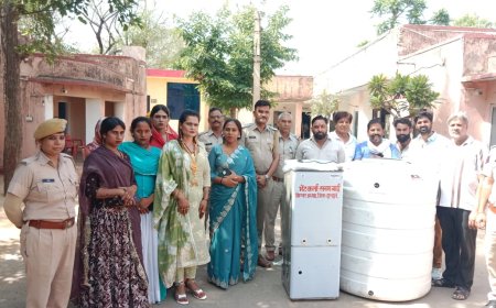 किन्नर समाज की अनूठी पहल: जिला अध्यक्ष सनम बाई ने उदयपुरवाटी थाने में भेंट किया वाटर कूलर; पुलिसकर्मियों और परिवादियों को मिलेगी भीषण गर्मी से राहत