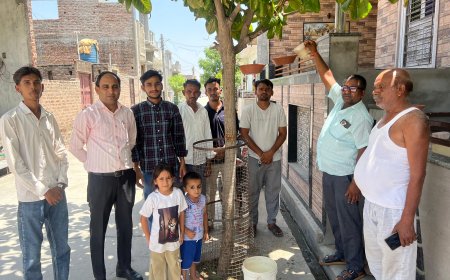 समाजसेवियों ने पक्षियों के लिए लगाएं परिंदे, भीषण गर्मी में जल व्यवस्था कर जीव जंतुओं को दी राहत