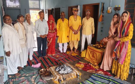 उदयपुरवाटी: राष्ट्र की सुख-समृद्धि और विश्व शांति के लिए हुआ गायत्री महायज्ञ, वैदिक मंत्रोच्चार के साथ दीं आहुतियां