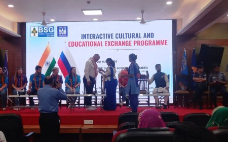 रशियन स्काउट गाइड के साथ भरतपुर स्काउट गाइड दल हुआ सम्मिलित