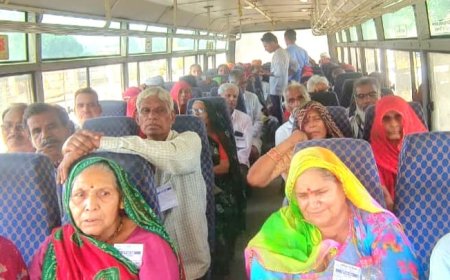 मकराना में निशुल्क नेत्र जांच एवं मोतियाबिंद शिविर का सफल आयोजन, 57 मरीज ऑपरेशन के लिए जयपुर रवाना