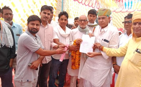 पचलंगी में GSS कार्यालय व झड़ाया में पशु चिकित्सालय खुलवाने की मांग, पूर्व विधायक शुभकरण चौधरी को सौंपा ज्ञापन