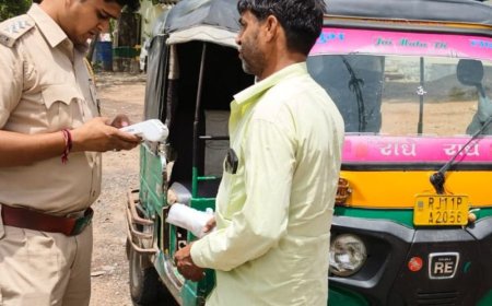 धौलपुर में 'जीवन रक्षा अभियान' का हंटर:ओवरलोड और बिना परमिट टैम्पुओं पर चला प्रशासन का डंडा