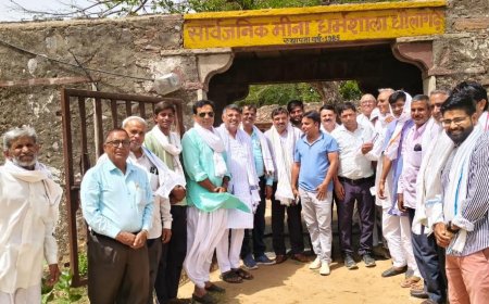 मीणा धर्मशाला धौलागढ़ के निर्माण मुहूर्त पर बनी सहमति, भामाशाहों ने की सहयोग राशि की घोषणा