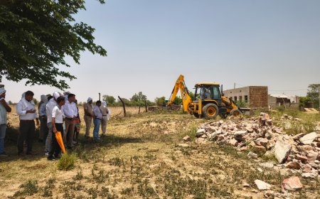 बीडीए द्वारा अवैध कॉलोनियों एवं अतिक्रमण के विरुद्ध कार्यवाही;  10 हैक्टेयर भूमि को कराया अतिक्रमण मुक्त, 90 अवैध भूखण्ड ध्वस्त