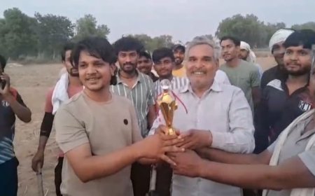 चितारी में क्रिकेट टूर्नामेंट का रोमांचक समापन; खांगरी टीम बनी विजेता