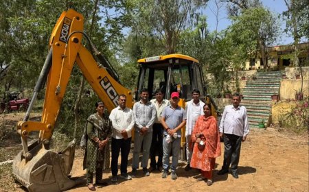 गिरावड़ी वन क्षेत्र में अवैध खनन पर बड़ी कार्रवाई: वन विभाग ने जेसीबी की जब्त, ऑपरेटर पर मामला दर्ज