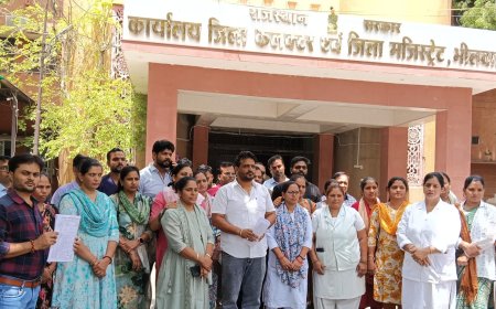 भीलवाड़ा में 83 नर्सेज के पद विलोपित होने पर फूटा गुस्सा: कलेक्टर से लेकर सांसद-विधायकों तक गुहार; मिला राहत का आश्वासन