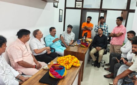 भाजपा प्रदेश उपाध्यक्ष मुकेश दाधीच ने कार्यकर्ताओं से की मुलाकात, सुनी क्षेत्र की समस्याएं