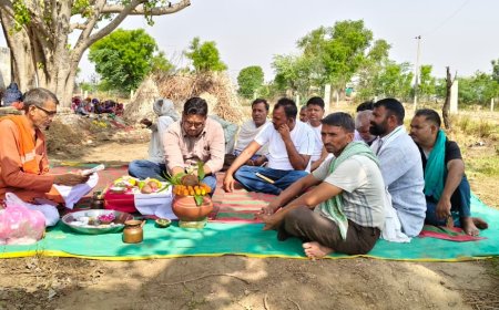 लक्ष्मणगढ़ नगर पालिका में 'वंदे गंगा जल संरक्षण जन अभियान' की भव्य शुरुआत; कलश पूजन और शोभायात्रा के साथ श्रमदान का शंखनाद
