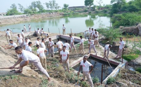 वंदे गंगा जल संरक्षण जन अभियान के तहत सेवर में हुआ पीपल पूजन, पौधरोपण एवं श्रमदान