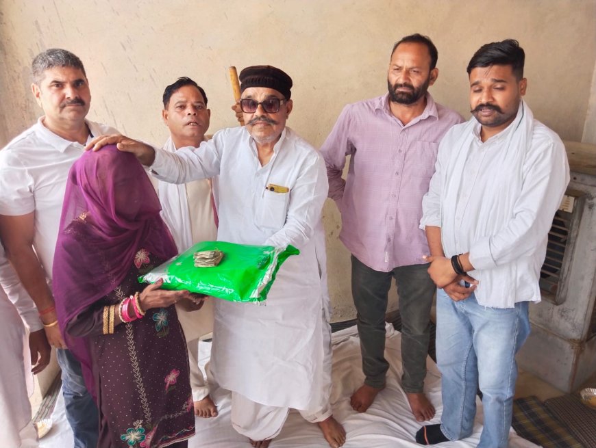 कौमी एकता की मिसाल: प्रधान नसरू खान ने भाई का फर्ज निभाते हुए भरा गरीब की बेटी का भात