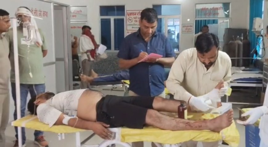 पुलिस दबिश के दौरान बड़ा हादसा: साइबर आरोपी पकड़े जाने के डर से मंदिर से कूदे, दो गंभीर घायल; अलवर रेफर