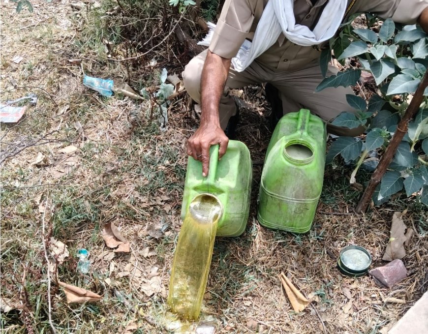 अवैध शराब के खिलाफ आबकारी विभाग का कड़ा प्रहार: भारी मात्रा में वॉश नष्ट, अवैध भट्टियां की गईं ध्वस्त