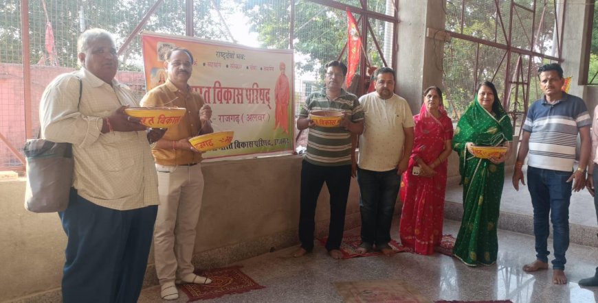 भारत विकास परिषद ने पक्षियों के लिए लगाए  परिंडे