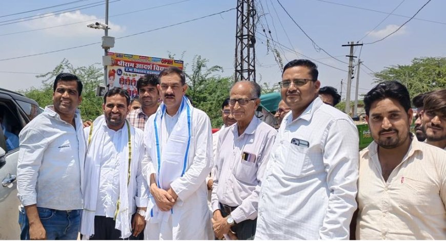 पूर्व केंद्रीय मंत्री भंवर जितेंद्र सिंह एवं कांग्रेसी नेताओं का किया स्वागत