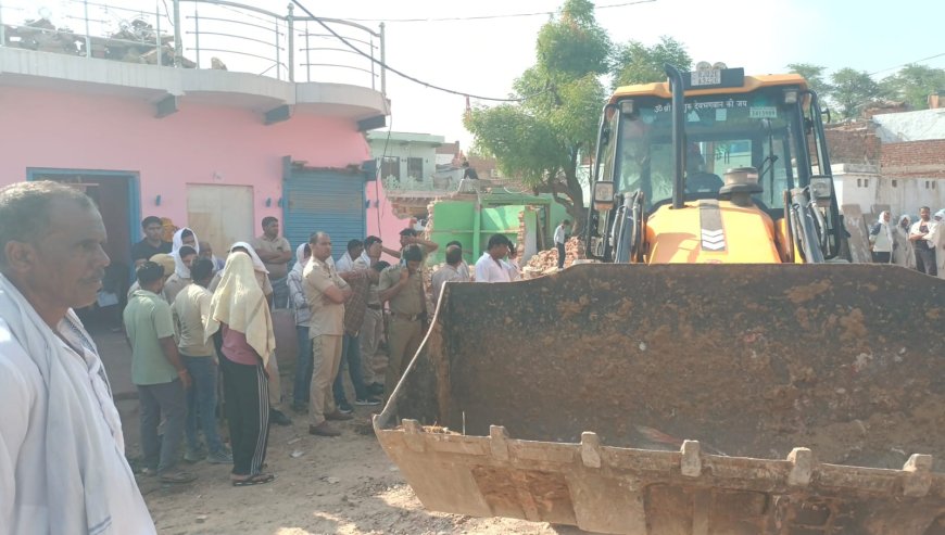 तसई में गौरव पथ निर्माण के लिए अतिक्रमण हटाने का बड़ा अभियान, सैकड़ों कब्जे ध्वस्त