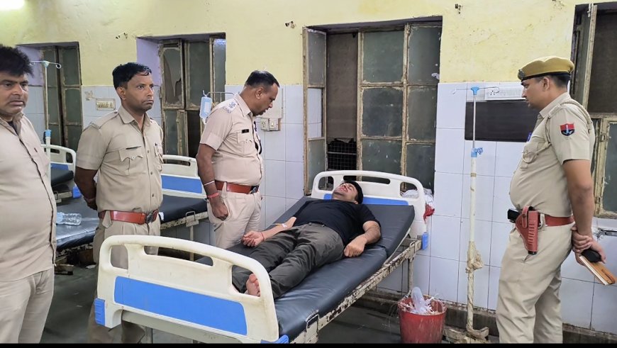 बुलेट के पटाखे पर बवाल:गोविन्दगढ़ पुलिस थाना बना अखाड़ा थाना इंचार्ज घायल, भारी पुलिस बाल तैनात