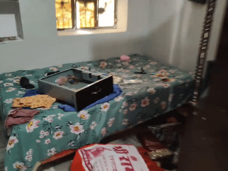 नावां में दिन दहाड़े सूने मकान से लाखों की चोरी:बीमार पत्नी को लेकर अस्पताल गया था मकान मालिक, बेटी स्कूल से लोटी तो पता चला