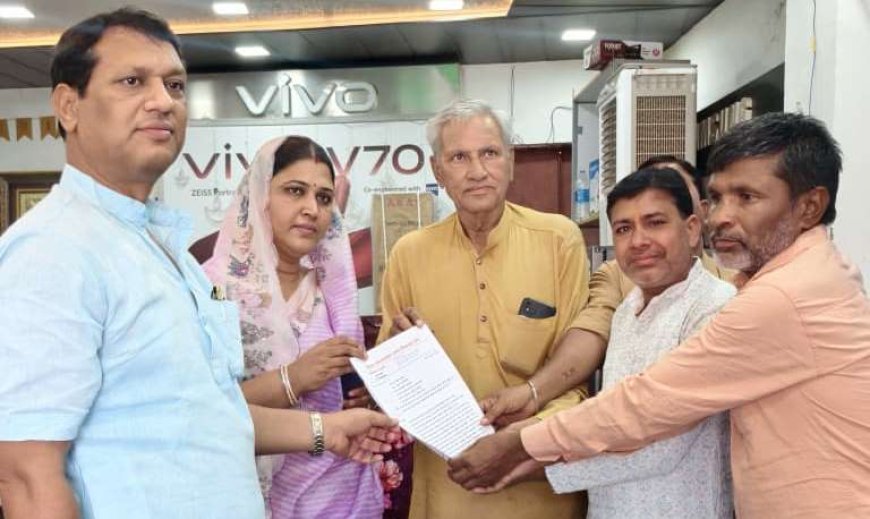 ट्रेन का ठहराव बंद होने से रूपबास में आक्रोश: विधायक डॉ. ऋतु बनावत को सौंपा ज्ञापन,रेल मंत्री के नाम लिखा पत्र