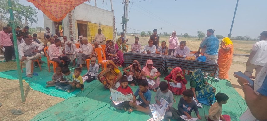 ग्राम रथ अभियान: बयाना में ग्राम पंचायत कैर के राजू को मौके पर मिला सिंचाई पाइपलाइन पर मिला अनुदान,चेहरे खिले