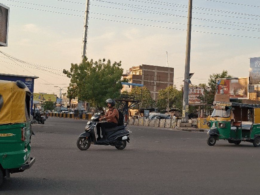 जोधपुर में अंगारों की तरह तप रही धरती:आज 45 डिग्री के करीब पहुंचा पारा, धूप ओर गर्मी से आम जनजीवन बेहाल