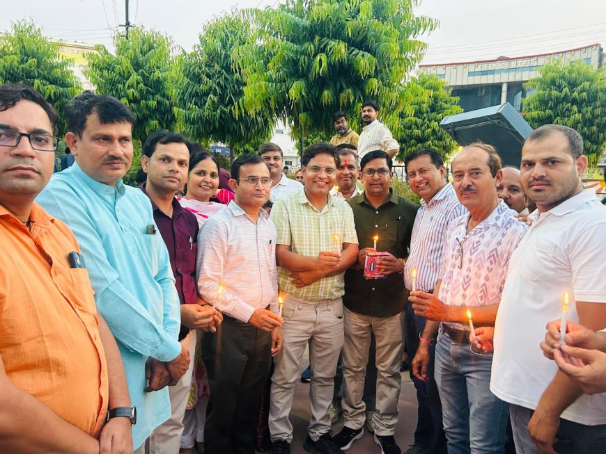 नर्सेज दिवस की पूर्व संध्या पर कैंडल लाइट सेरेमनी आयोजित