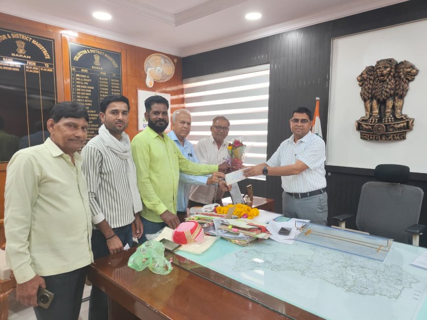 काँग्रेस खेल प्रकोष्ठ ने खेल मैदान में पेयजल व्यवस्था की मांग को लेकर जिला कलेक्टर को सौंपा ज्ञापन