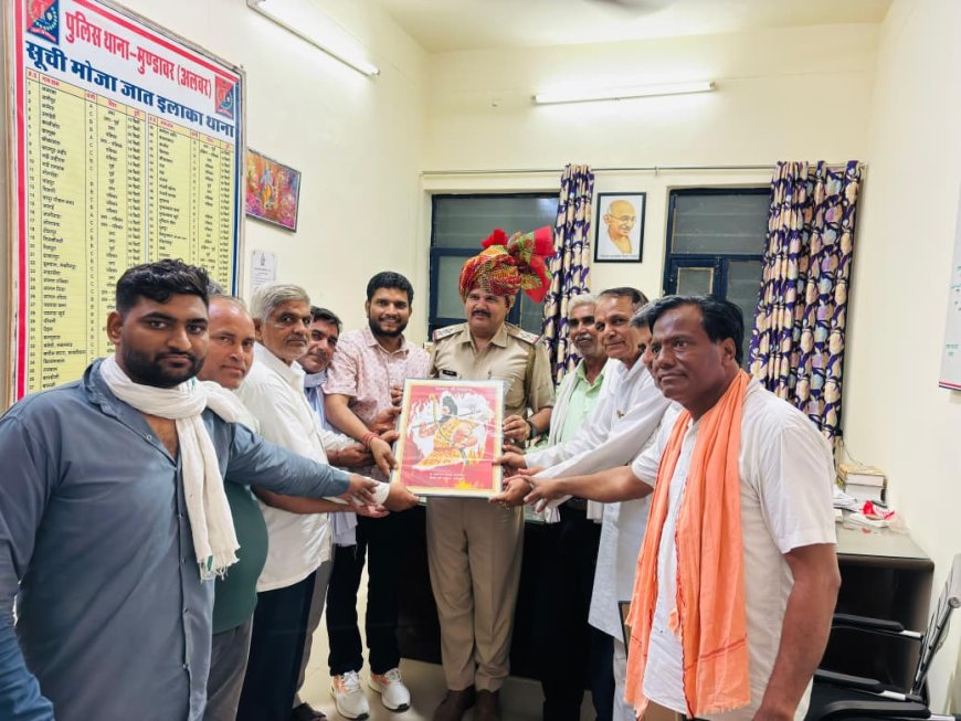 थानाधिकारी मोहरसिंह मीणा का ब्राह्मण समाज द्वारा अभिनंदन; उत्कृष्ट कार्यशैली और कानून व्यवस्था में योगदान पर किया गया सम्मान