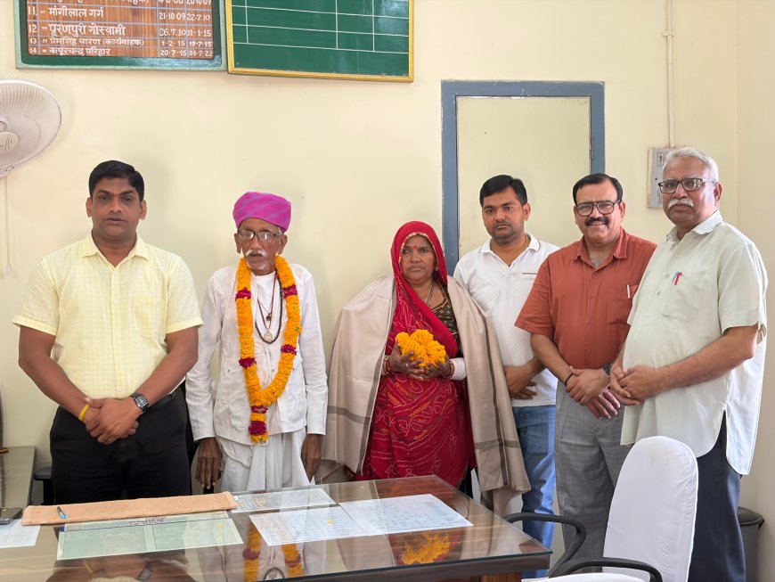 संघवी केसरी राउमावि तखतगढ़ में भामाशाह ने भेंट किया वाटर कूलर