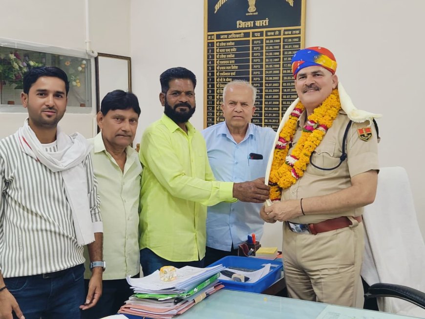 बारां में कानून व्यवस्था और भाईचारे की मिसाल बने एएसपी राजेश चौधरी को भावभीनी विदाई