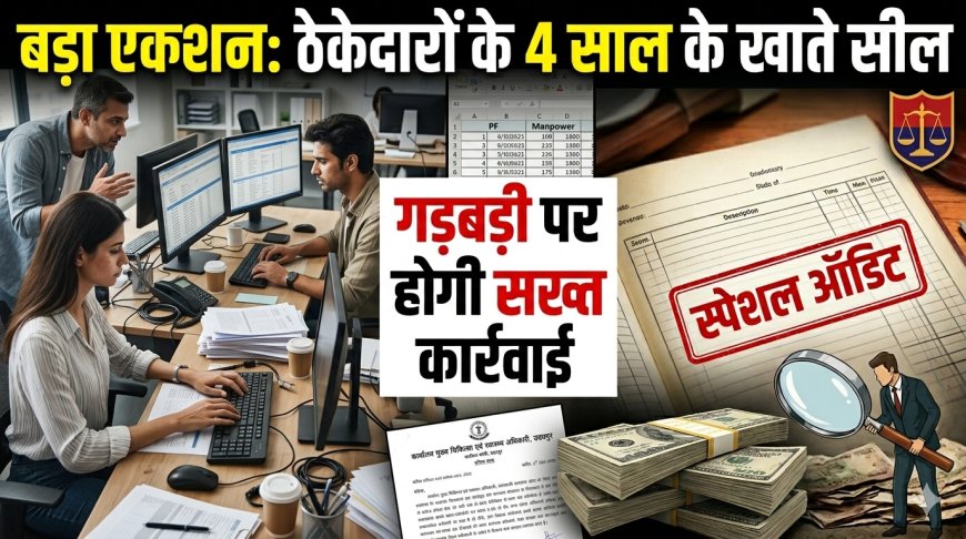 प्लेसमेंट एजेंसियों की मनमानी पर सरकार का बड़ा एक्शन: 4 साल के खातों का होगा स्पेशल ऑडिट; संविदा कर्मियों के पीएफ, मानदेय और जीएसटी में गड़बड़ी मिलने पर ठेकेदारों के खिलाफ होगी सख्त कार्रवाई